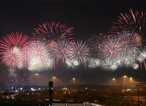 开原市焰火晚会